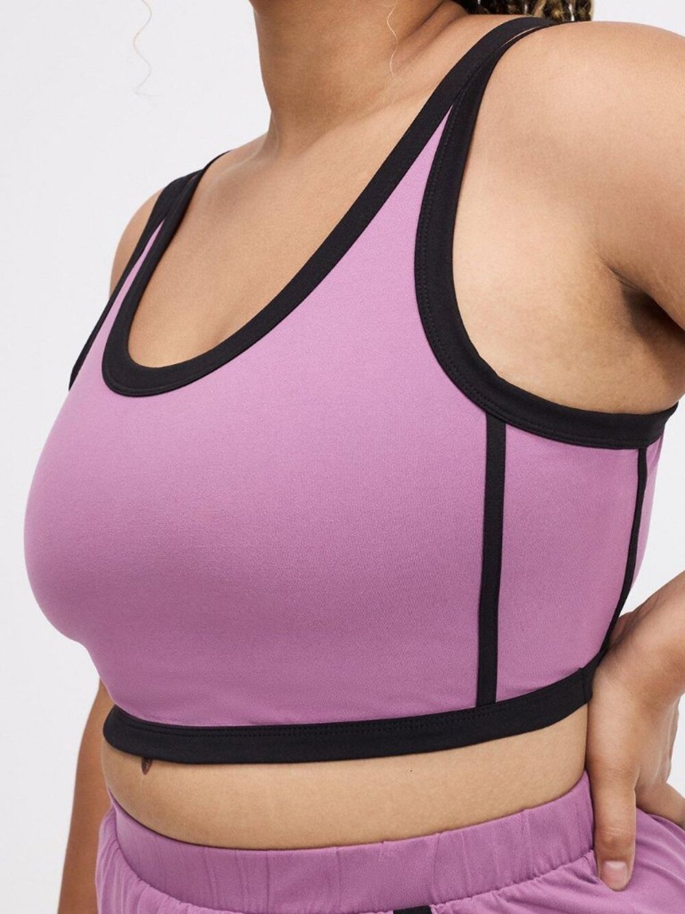 Torrid TRU Super Soft Performance Jersey Active Bra with Piping